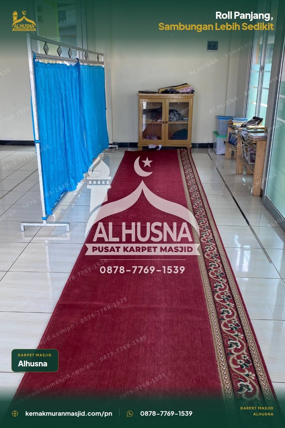 Warna Oranye untuk Karpet Masjid Turki Berapa Roll untuk Satu Masjid di Cikarang